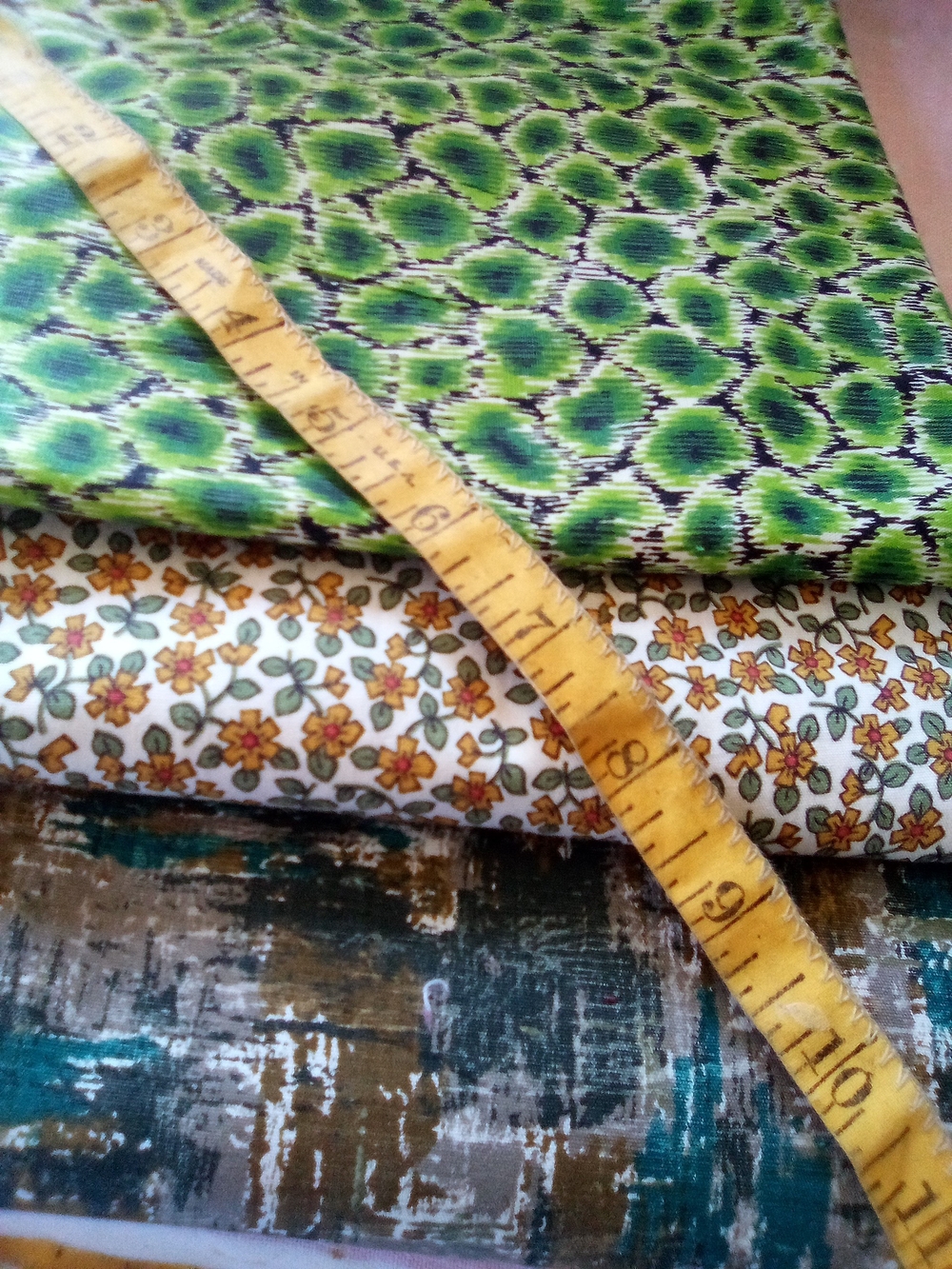 Mid-century Patterned Fabric Bundle 3 Yds